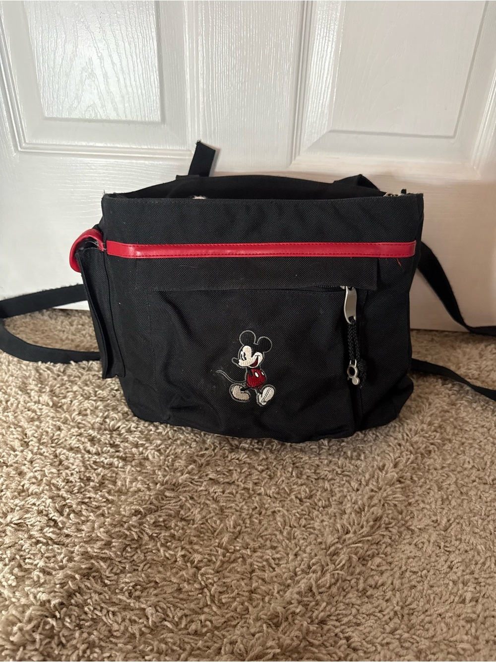 Disney Black and Red Mickey Messenger Bag